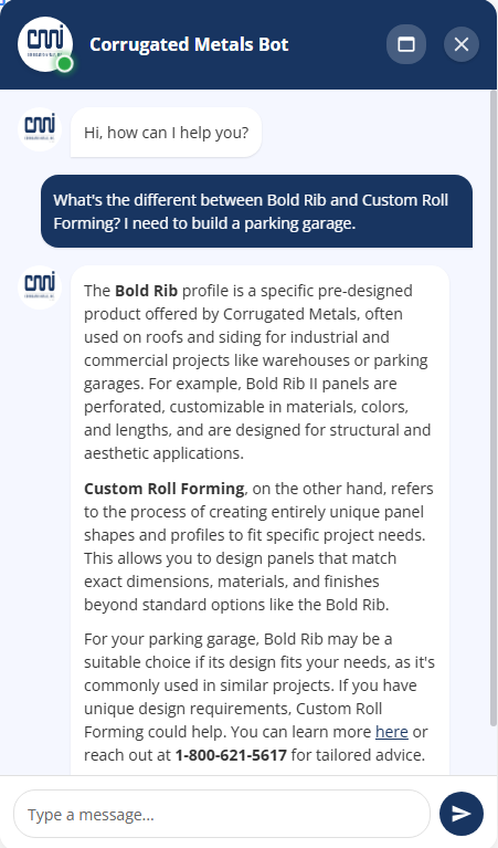 Example – comparison question